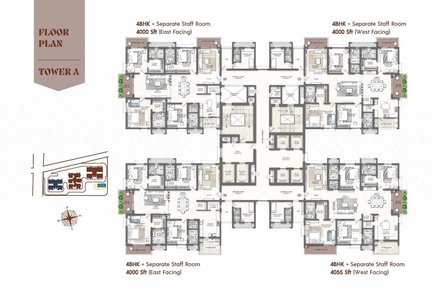 Rajapushpa Skyra - Floor plan1