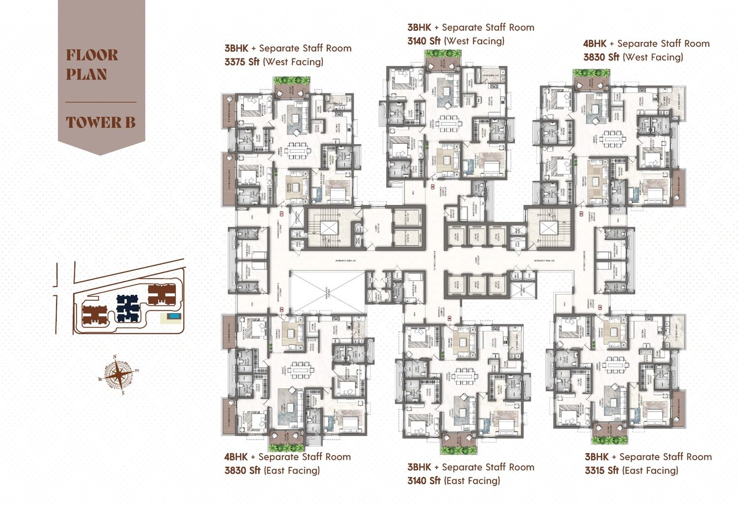 Rajapushpa Skyra - Floor plan2