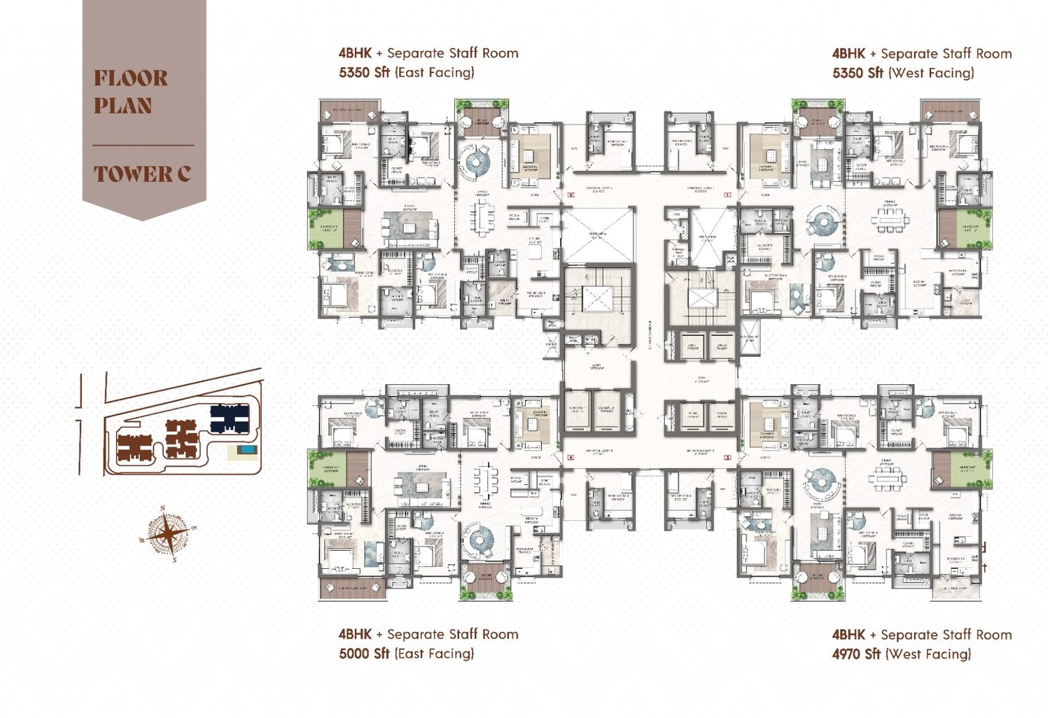 Rajapushpa Skyra - Floor plan3